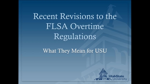 Thumbnail for entry FSLA Regulation Townhall Discussion - September 1, 2016