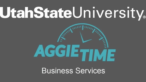 Thumbnail for entry AggieTime Business Services Training