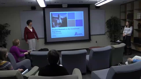 Thumbnail for Betty Rozum &amp; Becky Thoms - Student Research in the Institutional Repository: the Tip of the Iceberg