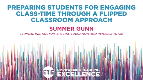 Thumbnail for Preparing Students for Engaging Class-time Through a Flipped Classroom Approach