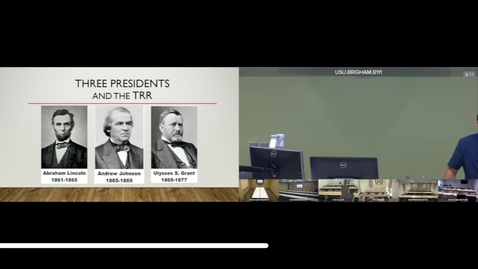 Thumbnail for Why Promontory? The joining of the rails and what it meant for America - Dr. F. Ross Peterson, USU History Professor retired