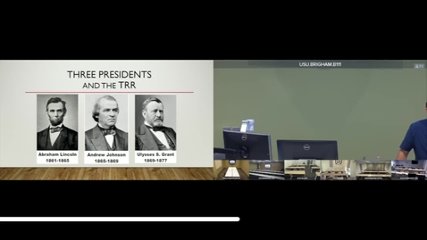 Thumbnail for entry Why Promontory? The joining of the rails and what it meant for America - Dr. F. Ross Peterson, USU History Professor retired