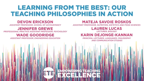 Thumbnail for Learning From the Best: Our Teaching Philosophies in Action