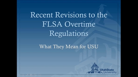 Thumbnail for FSLA Regulation Townhall Discussion - September 7, 2016