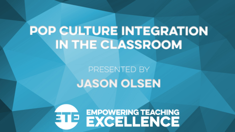 Thumbnail for Pop Culture Integration in the Classroom