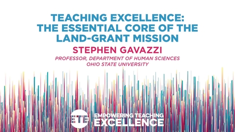 Thumbnail for Keynote: Stephen Gavazzi