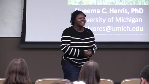 Thumbnail for Ecology Seminar Series – Dr. Nyeema Harris