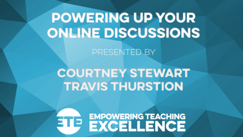 Thumbnail for Powering Up Your Online Discussions: How Scaffolds and Hashtags Can Lead to Deeper-Learning and Engagement in Online Discussions