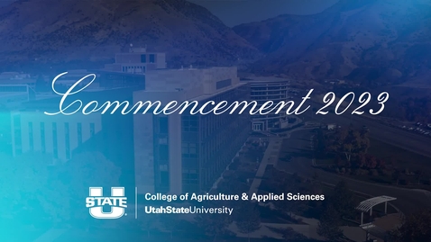 Thumbnail for entry College of Agriculture &amp; Applied Sciences Graduation Ceremony 2023