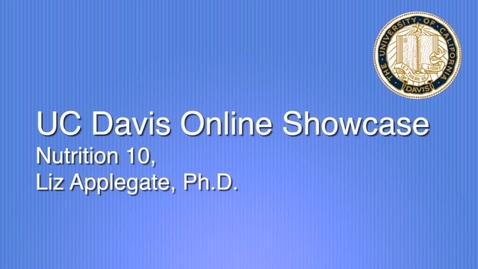 Thumbnail for OnlineShowcase: Nutrition