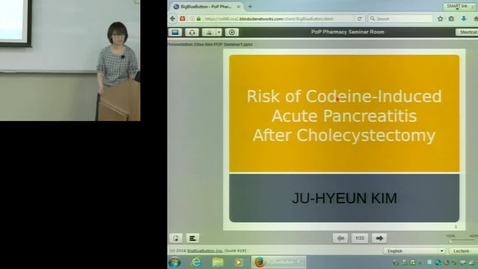 Thumbnail for entry POP Risk of Codeine-Induced Acute Pancreatitis after Cholecystectomy Ju-Hyeun Kim