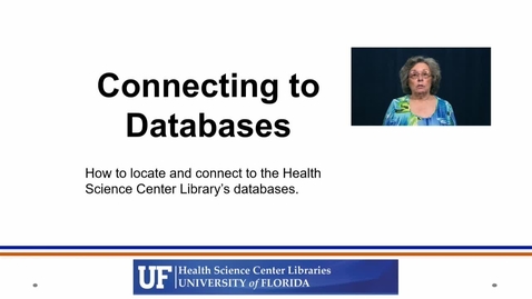Thumbnail for Connecting to Databases