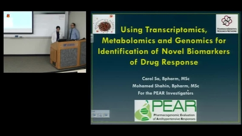 Thumbnail for entry PTR Using Transcriptomics Metabolomics and Genomics