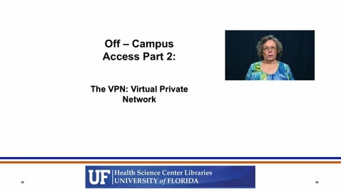 Thumbnail for Using the VPN