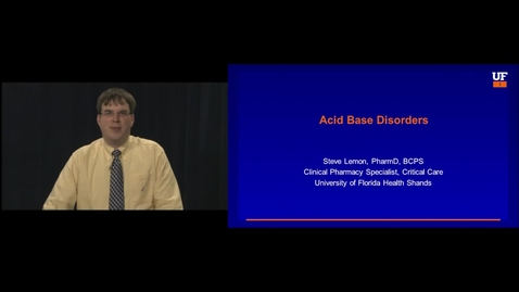 Thumbnail for Acid Base Disorders