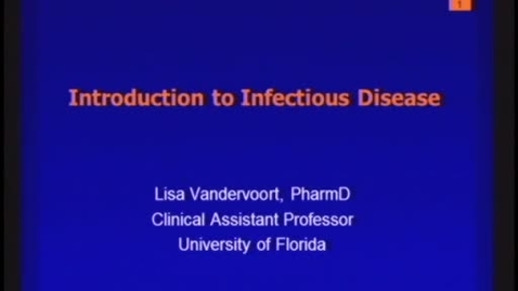 Thumbnail for B1 - Principles of Infectious Diseases