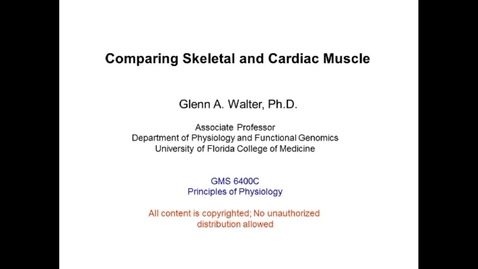 Thumbnail for Comparing Skeletal and Cardiac Muscle