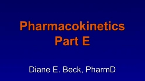 Thumbnail for B2 - Clinical Pharmacokinetics 5