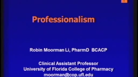 Thumbnail for Professionalism