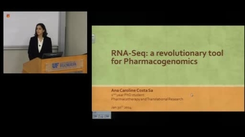 Thumbnail for entry PTR Seminar = RNA-Seq : A revolutionary tool for Pharmacogenomics