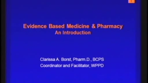 Thumbnail for C5 - Evidence Based Medicine