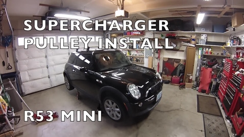 Thumbnail for entry MINI Cooper S supercharger pulley mod - 2002-06 R53