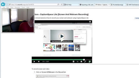 Thumbnail for Screen Capture with webcam in frame