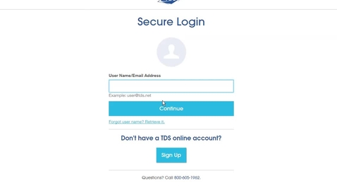 Thumbnail for TDS Account Login fail