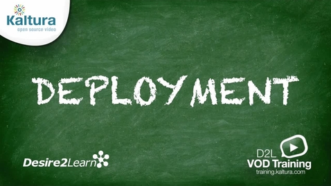 Thumbnail for Inactive media. Deletion pending! Deployment | Desire2Learn Tutorial