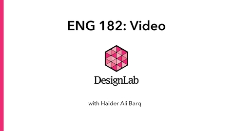Thumbnail for Designing a Video Project