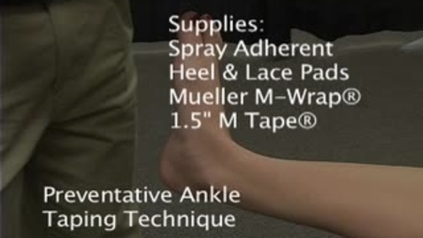 Thumbnail for Ankle Taping Technique