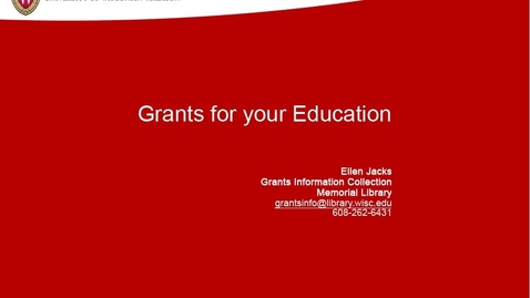 Thumbnail for Grants for your Education