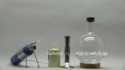 Thumbnail for entry Burning Sulfur in Oxygen