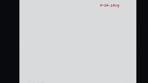 Thumbnail for 11-26-2019 - Office Hours