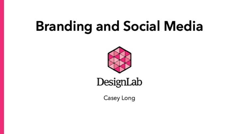 Thumbnail for entry Designing Branding and Social Media