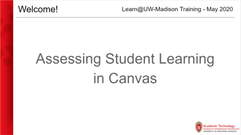 Thumbnail for Assessing Student Learning in Canvas
