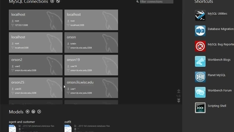 Thumbnail for ERDs and Reverse Engineer in Workbench