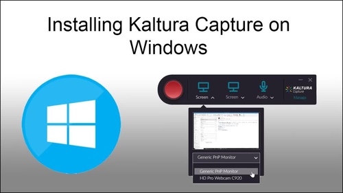 Kaltura Capture Installation