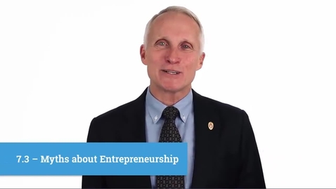 Thumbnail for MHR300 - Unit 5.3 - Myths about Entrepreneurship