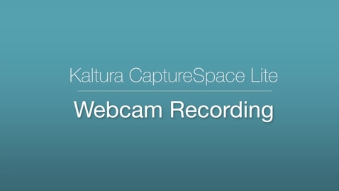 Thumbnail for CaptureSpace Lite - Webcam Recording