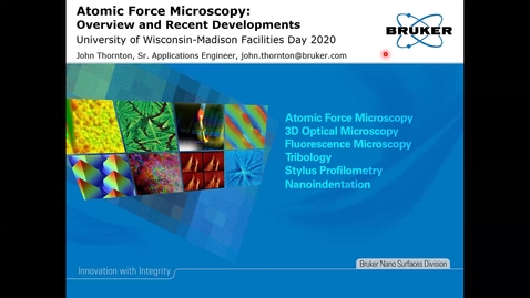 Thumbnail for entry Atomic Force Microscopy - Overview and Recent Developments