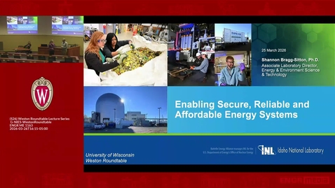 Thumbnail for Shannon Bragg-Sitton: Enabling Secure, Reliable and Affordable Energy Systems (March 26, 2026)
