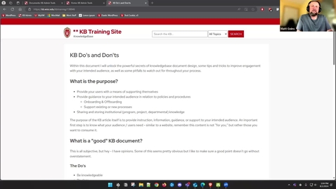 Thumbnail for Do's and Don'ts of KB Document Design