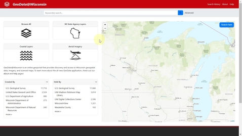 Thumbnail for GeoData@Wisconsin: Searching for U.S. Geological Survey Topographic Maps