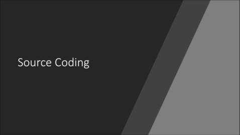 Thumbnail for 21 - source coding