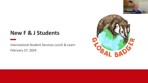 Thumbnail for Lunch &amp; Learn: New F/J Students