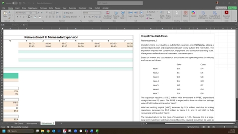 Thumbnail for EMBA Practice 2.2. | Reinvestment Evaluation -- Reinvestment 2