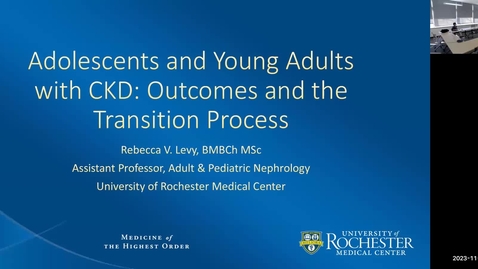 Thumbnail for Adolescents and Young Adults with CKD: Outcomes and the Transition Process (Levy)