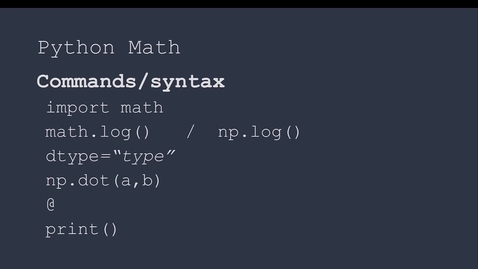 Thumbnail for Python arithmetic