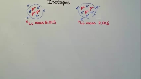 Thumbnail for entry Isotopes and Atomic Mass v2